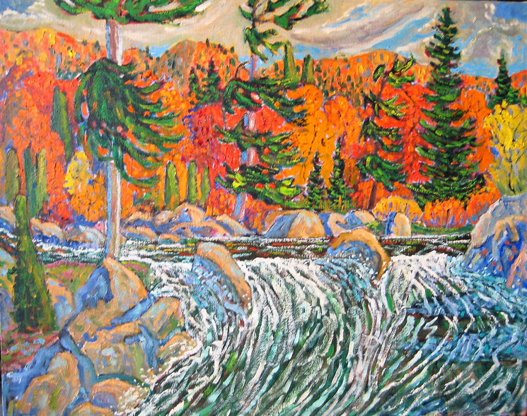 ALGONQUIN CATARACT  16 x 20   $500