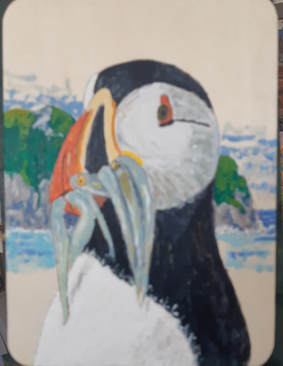 Atlantic Puffin Plaque  Acr.   6