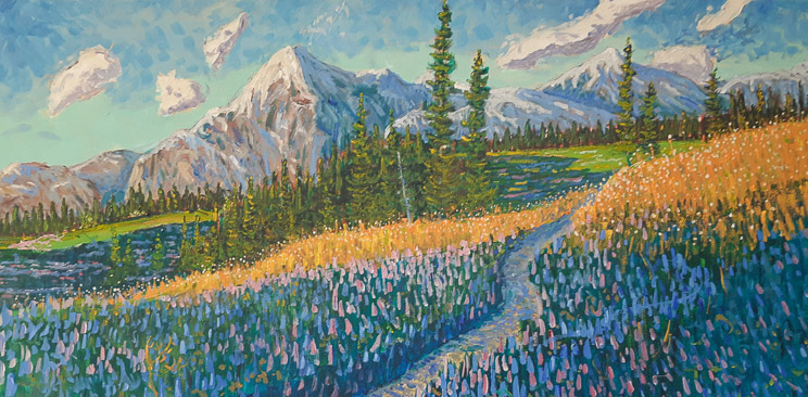 In the High Country  15x30 Acr   $675