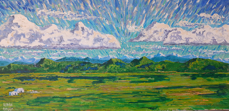 In the Steppes of Central Asia - (Borodin ) 12x24  Acr   $450
