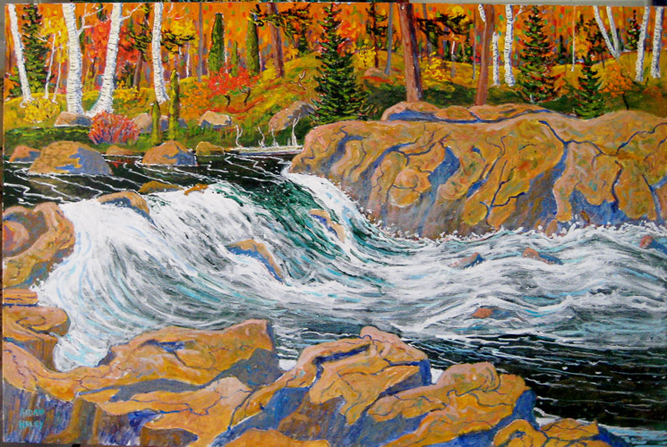 OXTONGUE RIVER  Oil   24 x 36    $1100
