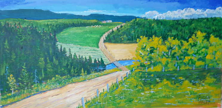 The Road Less Travelled   Acrylic  10 x 20  $300