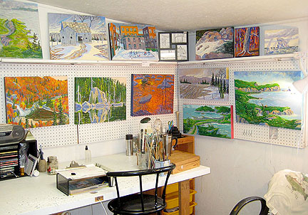 Aidan Haley art studio in Prince Edward County, Ontario
